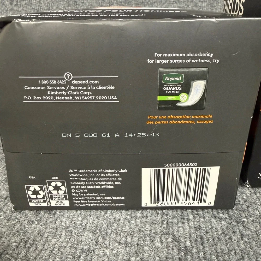Depend set mens